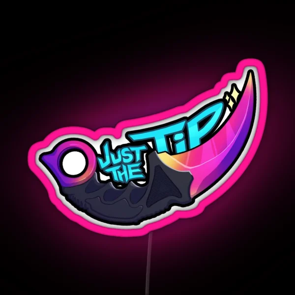 Karambit Tip RGB Neon Sign