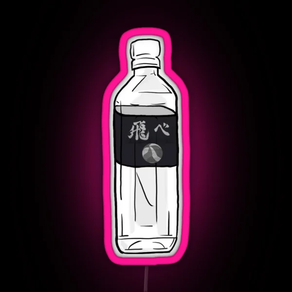 Karasuno Fly Water Bottle RGB Neon Sign