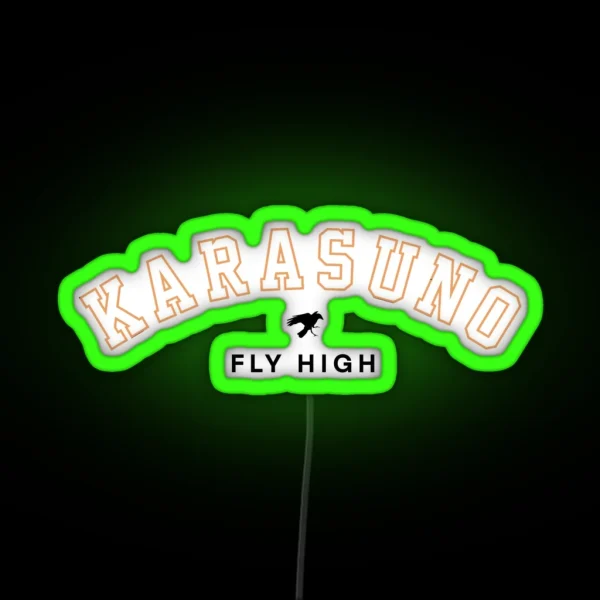 Karasuno Team Slogan RGB Neon Sign