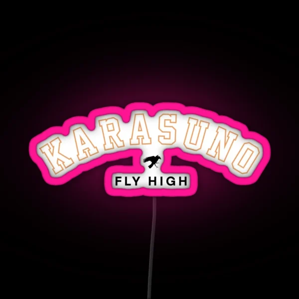 Karasuno Team Slogan RGB Neon Sign