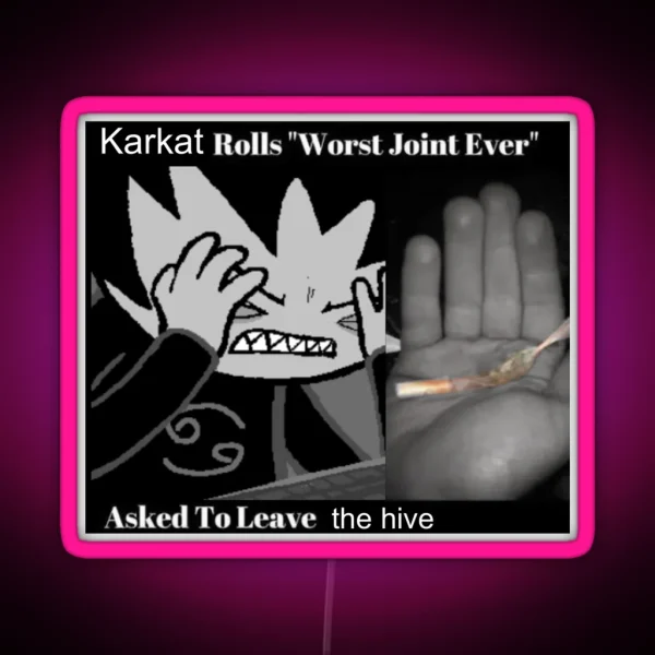 Karkat Cringefail Moment RGB Neon Sign