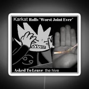 Karkat Cringefail Moment RGB Neon Sign