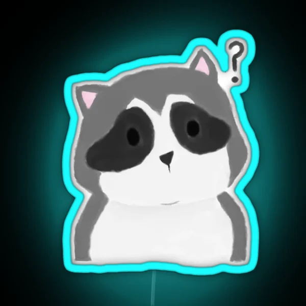 Karl The Raccoon RGB Neon Sign