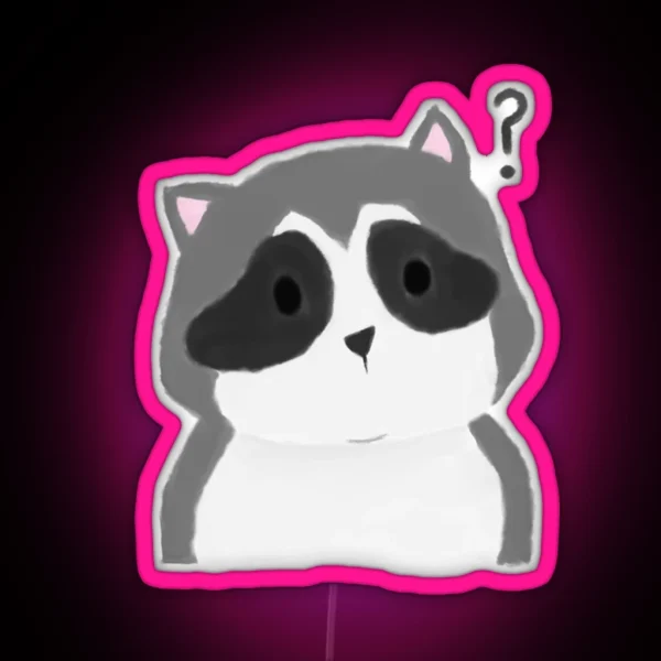 Karl The Raccoon RGB Neon Sign