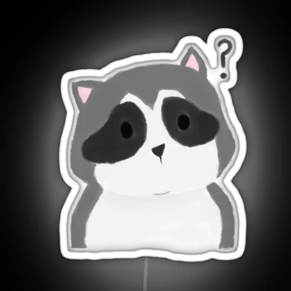 Karl The Raccoon RGB Neon Sign