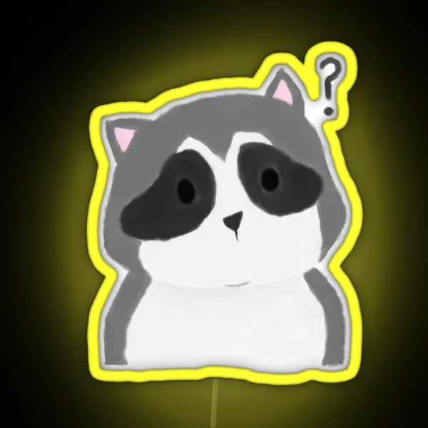 Karl The Raccoon RGB Neon Sign