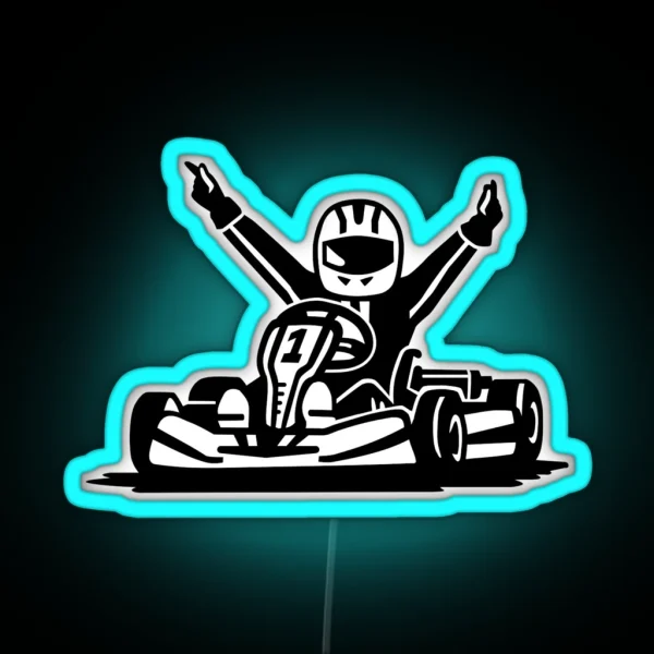 Kart Winner RGB Neon Sign