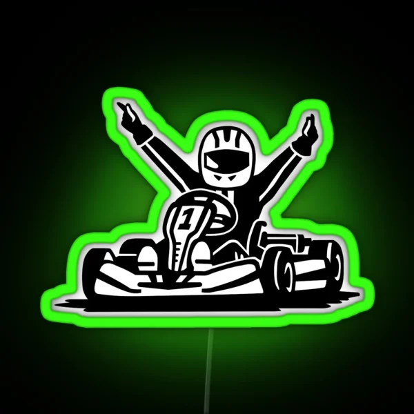 Kart Winner RGB Neon Sign