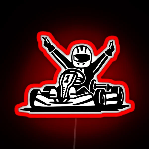 Kart Winner RGB Neon Sign