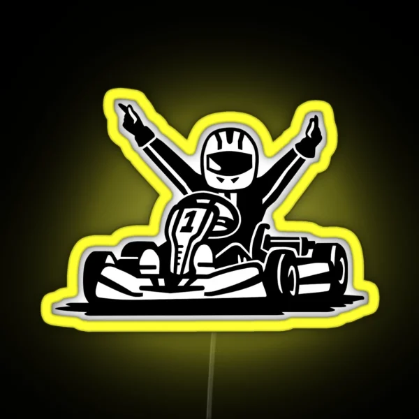 Kart Winner RGB Neon Sign