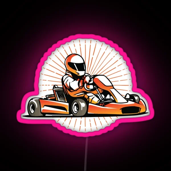 Kart Winner RGB Neon Sign