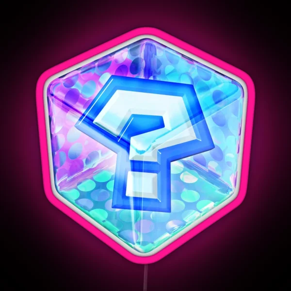 Karting Item Box RGB Neon Sign