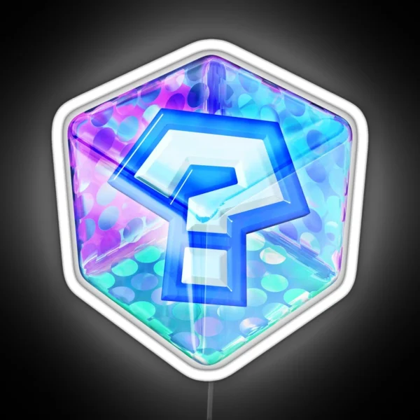 Karting Item Box RGB Neon Sign