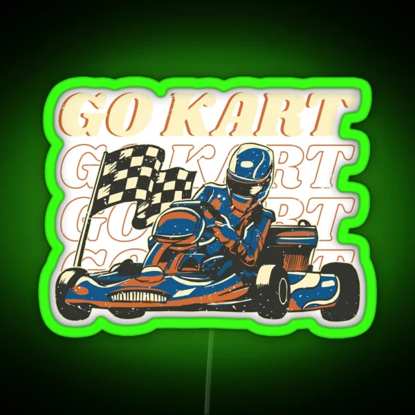 Karting Vintage RGB Neon Sign