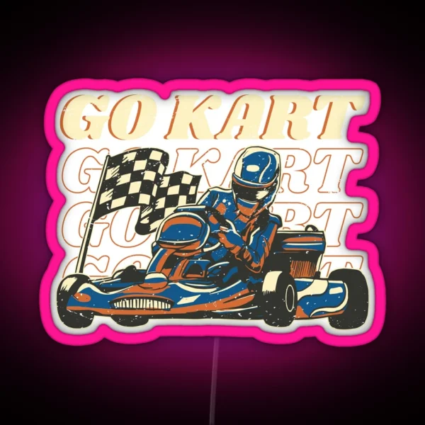 Karting Vintage RGB Neon Sign