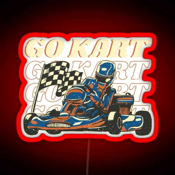 Karting Vintage RGB Neon Sign