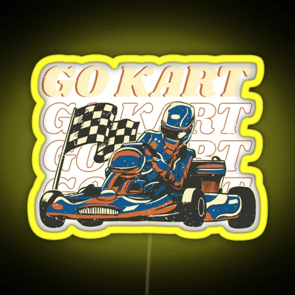Karting Vintage RGB Neon Sign
