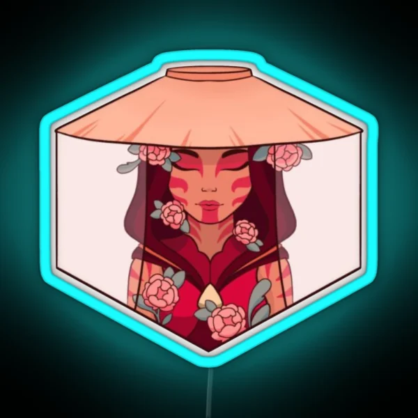 Katara Painted Lady RGB Neon Sign