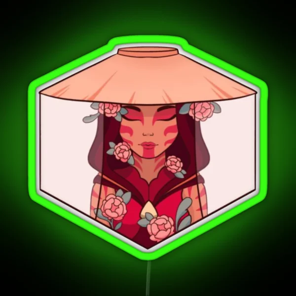 Katara Painted Lady RGB Neon Sign