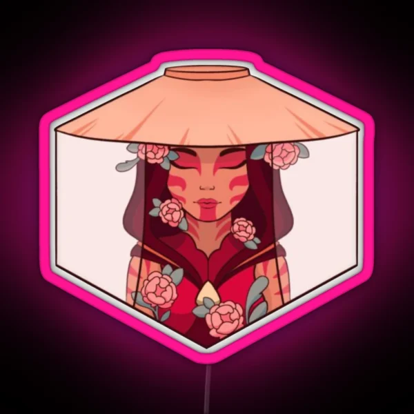 Katara Painted Lady RGB Neon Sign