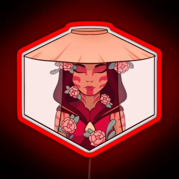 Katara Painted Lady RGB Neon Sign