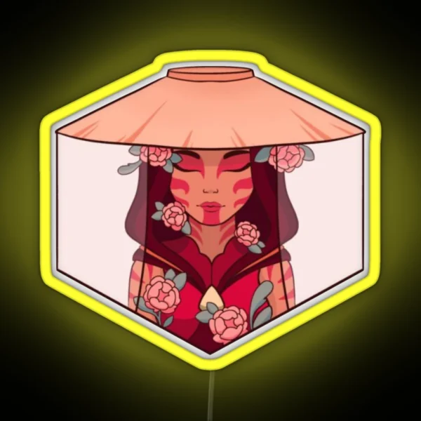 Katara Painted Lady RGB Neon Sign