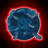 Katara Waterbending With Glow Avatar The Last Airbender RGB Neon Sign - Image 2