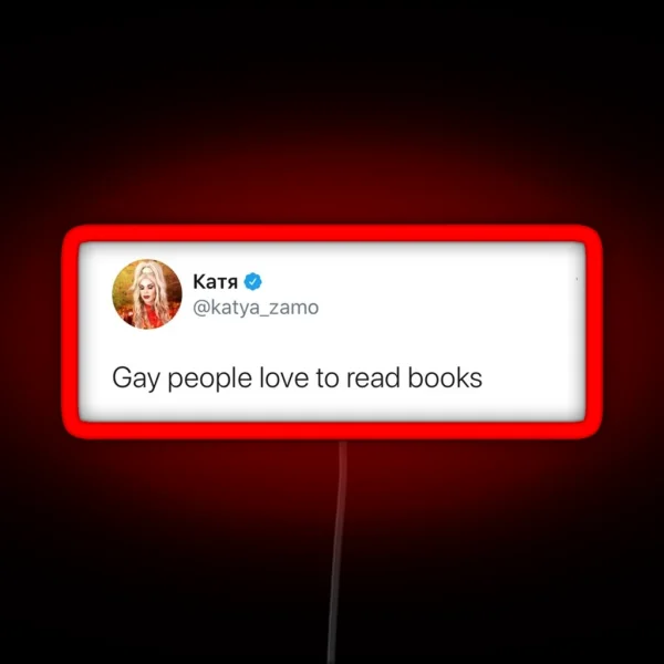 Katya Funny Tweet RGB Neon Sign