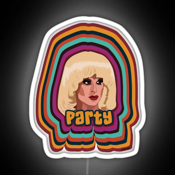 Katya Zamolodchikova Party RGB Neon Sign