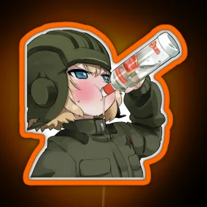 Katyusha Vodka Sip RGB Neon Sign