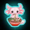 Kawaii Axolotl Eating Ramen Noodles Anime RGB Neon Sign - Image 3