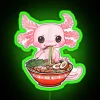 Kawaii Axolotl Eating Ramen Noodles Anime RGB Neon Sign - Image 4