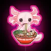Kawaii Axolotl Eating Ramen Noodles Anime RGB Neon Sign - Image 6