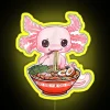 Kawaii Axolotl Eating Ramen Noodles Anime RGB Neon Sign - Image 5