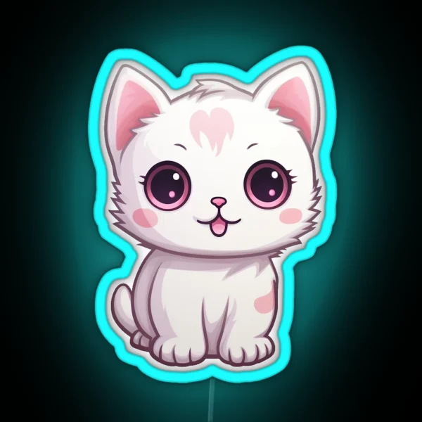 Kawaii Cat RGB Neon Sign
