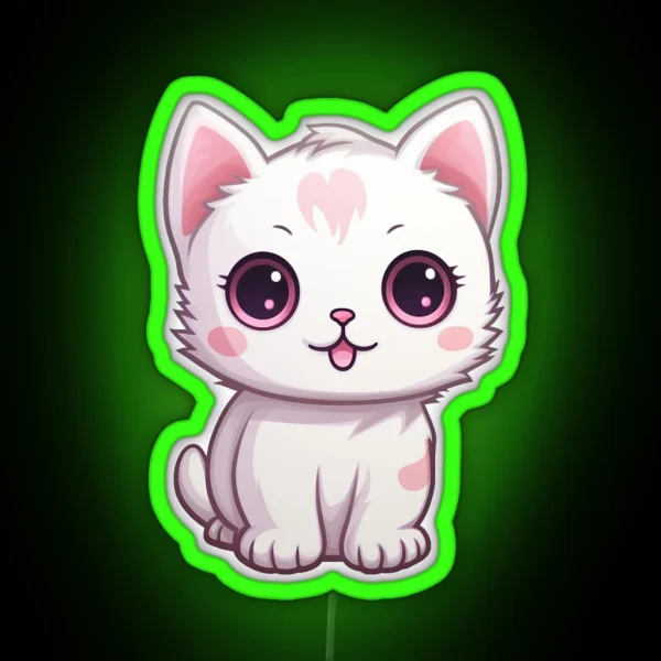Kawaii Cat RGB Neon Sign