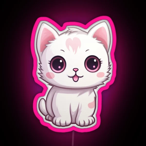 Kawaii Cat RGB Neon Sign