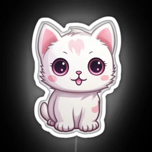 Kawaii Cat RGB Neon Sign