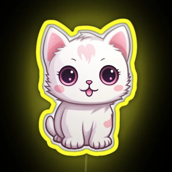 Kawaii Cat RGB Neon Sign