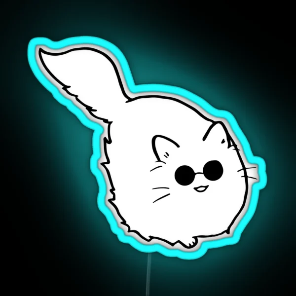 Kawaii Catoru Minimalist Art For The True Sorcerer RGB Neon Sign