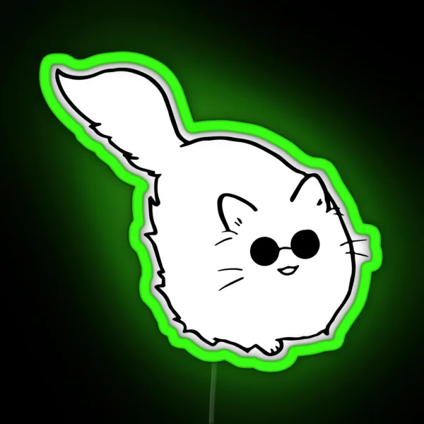 Kawaii Catoru Minimalist Art For The True Sorcerer RGB Neon Sign