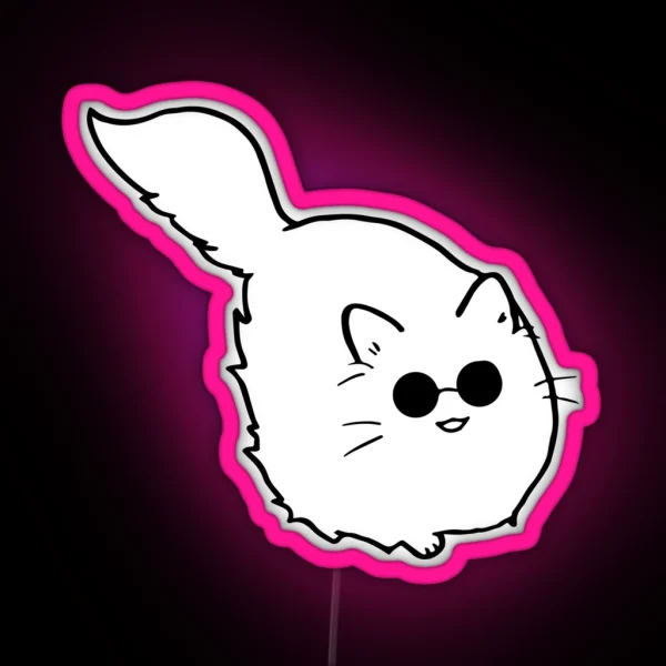Kawaii Catoru Minimalist Art For The True Sorcerer RGB Neon Sign
