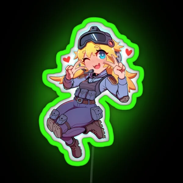 Kawaii CT CSGO RGB Neon Sign