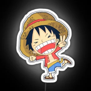 Kawaii Luffy RGB Neon Sign