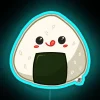 Kawaii Onigiri RGB Neon Sign - Image 3