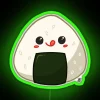Kawaii Onigiri RGB Neon Sign - Image 4