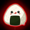 Kawaii Onigiri RGB Neon Sign - Image 2