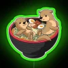 Kawaii Otter Led Japanese Ramen Noodles Soup Otter Lover RGB Neon Sign - Image 3
