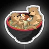 Kawaii Otter Led Japanese Ramen Noodles Soup Otter Lover RGB Neon Sign - Image 4