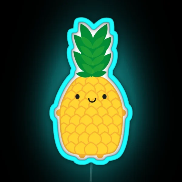 Kawaii Pineapple RGB Neon Sign